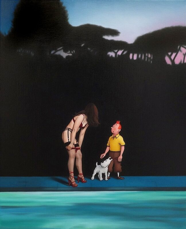 Ole Ahlberg, ‘The Pool’, 2018, Print, Giclée-print, Artwolfsen