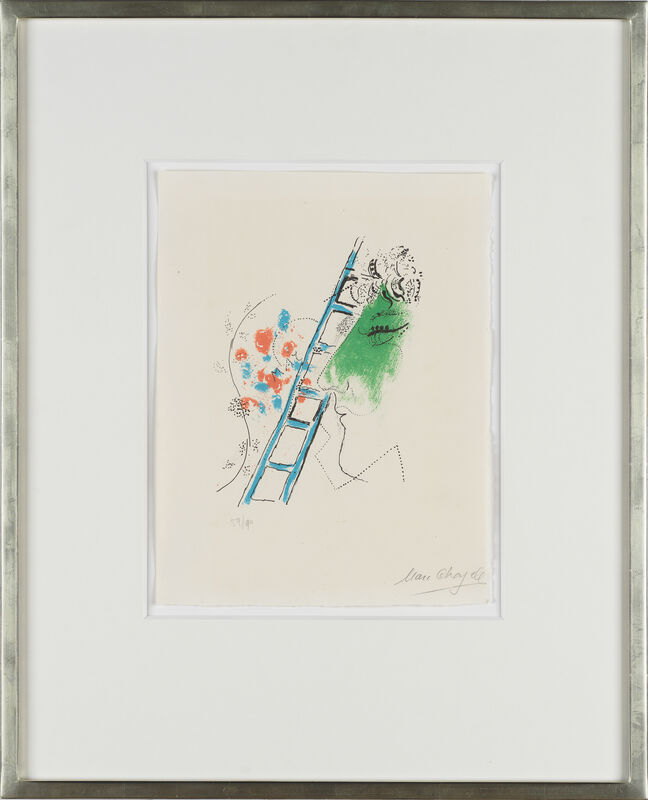 Marc Chagall, ‘L'échelle’, 1957, Print, Lithography, Blue Velvet Projects
