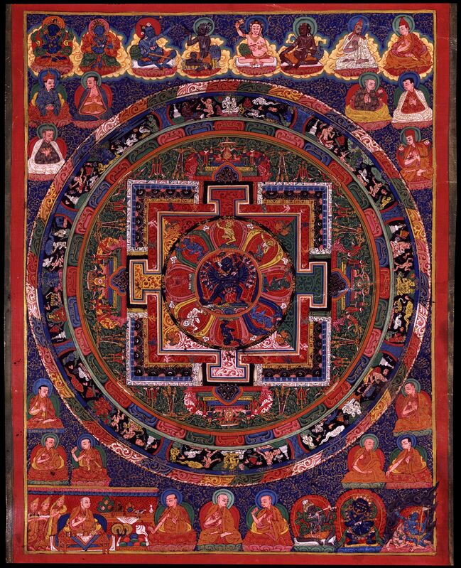 ‘Hevajra Mandala’, 18th century, Painting, Pigments on cloth, Rubin Museum of Art