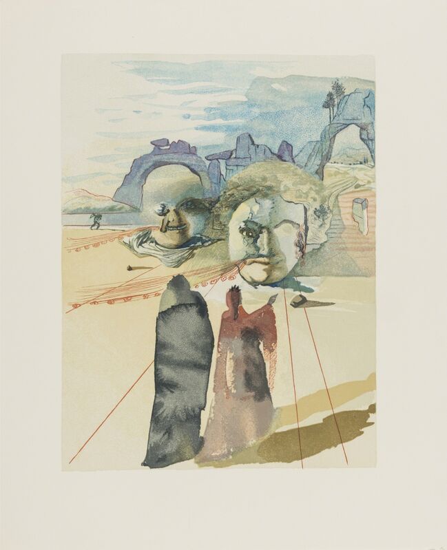 Salvador Dalí, ‘La Divine Comédie (The Divine Comedy) (Michler & Löpsinger 1039-1138)’, 1960, Print, Complete set of six volumes, containing 100 woodcuts printed in colours on Rives wove paper, Forum Auctions