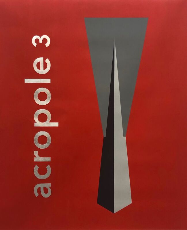 patricia golombek, ‘Joao Vilanova Artigas and Carlos Cascaldi - FAUUSP Column - 1961’, 2019, Painting, Acrylic on canvas, Espace Meyer Zafra