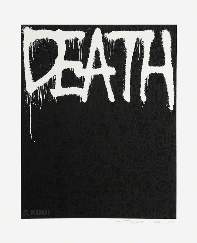 Takashi Murakami, ‘Death Black’, 2018, Print, Silkscreen, Kumi Contemporary / Verso Contemporary