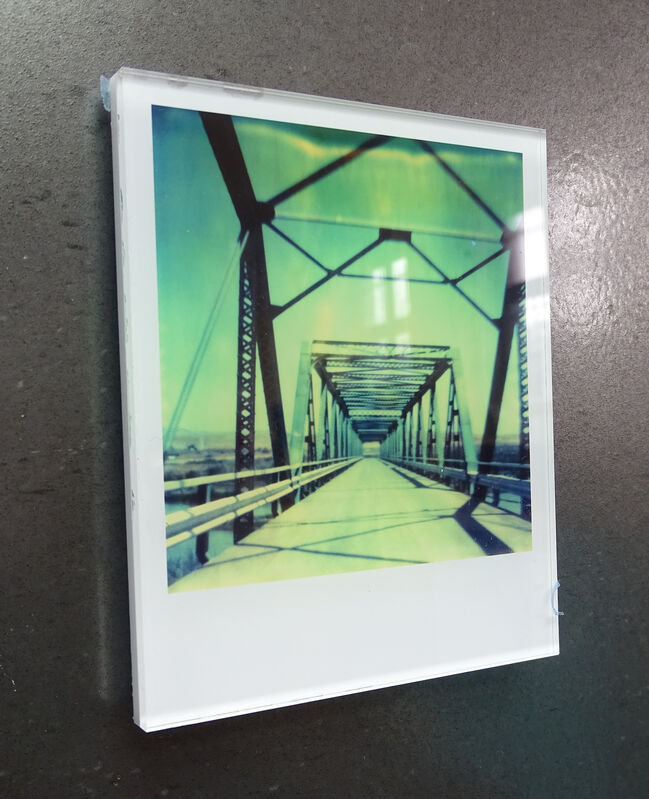Stefanie Schneider, ‘Stefanie Schneider's Minis 'Blue Bridge' (29 Palms, CA)’, 2016, Photography, Lambda digital Color Photographs based on a Polaroid, sandwiched in between Plexiglass, Instantdreams