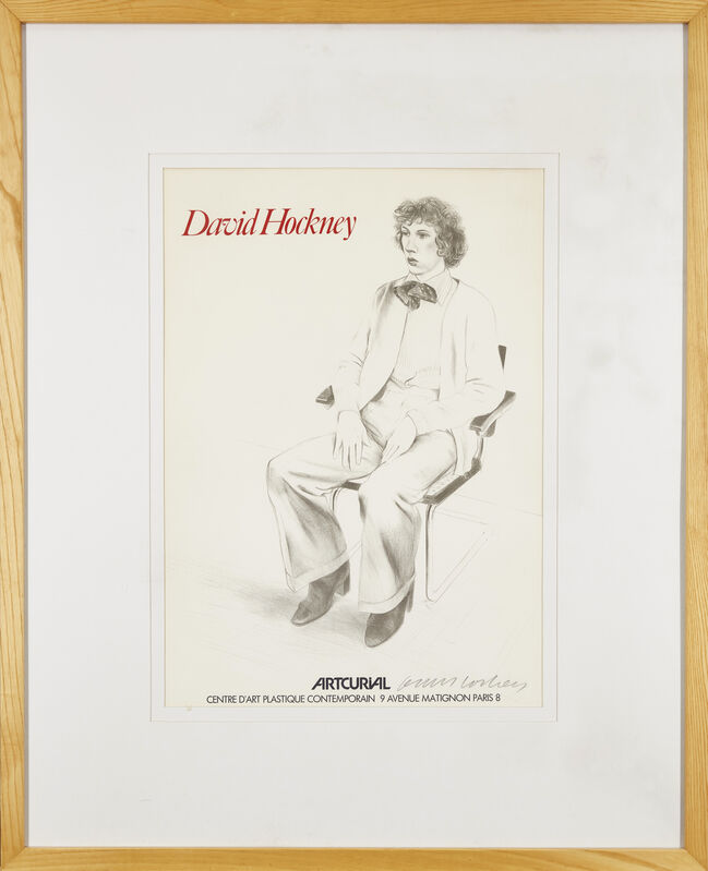 David Hockney, ‘Artcurial Exhibition Poster’, 1973, Posters, Offset lithographic poster in colours on wove, Roseberys