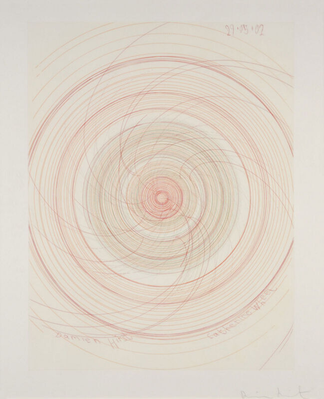 Damien Hirst, ‘Damien Hirst Catherine Wheel’, 2002, Painting, Etching, Oliver Cole Gallery