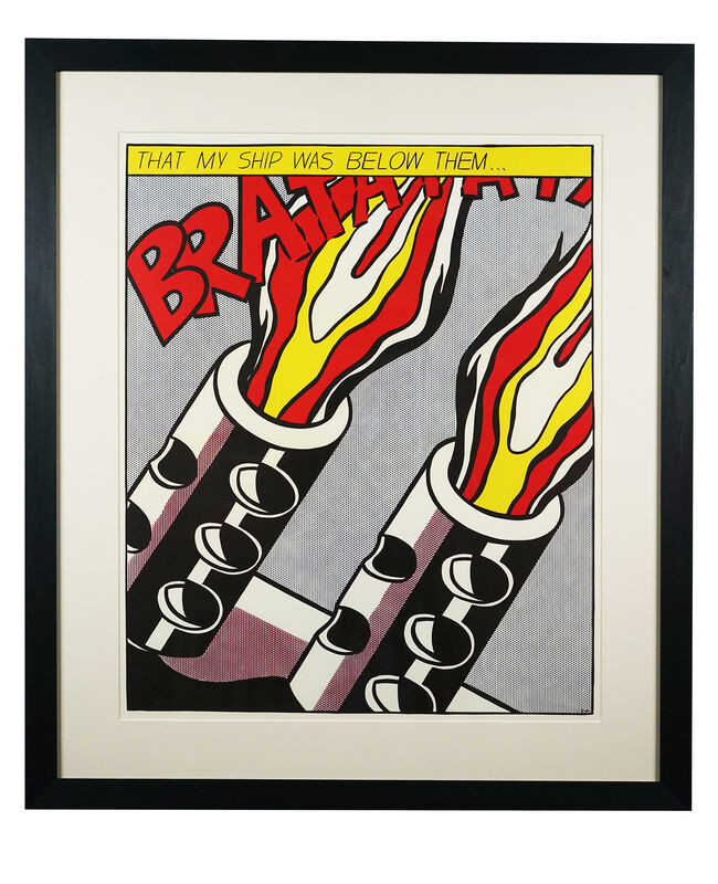 Roy Lichtenstein, ‘As I Opened Fire Triptych’, 1964, Print, Lithograph, Hidden