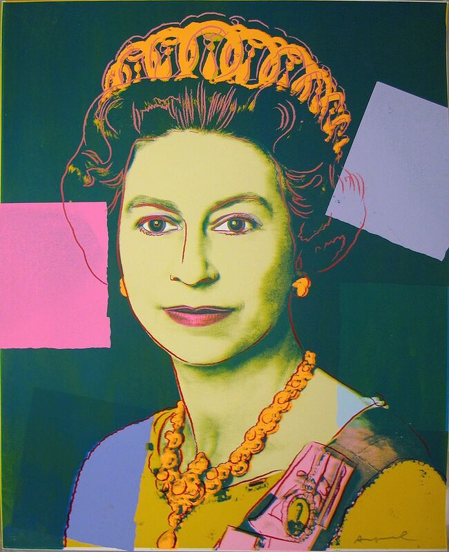 Andy Warhol, ‘Reigning Queens: Queen Elizabeth’, 1985, Print, Unique screenprint, Adamar Fine Arts