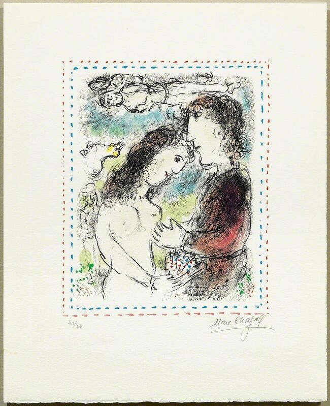 Marc Chagall, ‘A l'aube de l'amour’, 1983, Print, Colour lithograph, Koller Auctions