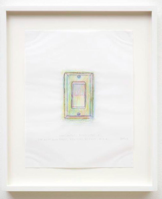 Do Ho Suh, ‘Rubbing/Loving Project: Light Switch, Apartment A, 348 West 22nd Street, New York, NY 10011 USA’, 2014, Painting, Colored pencil on vellum, Joyce Varvatos