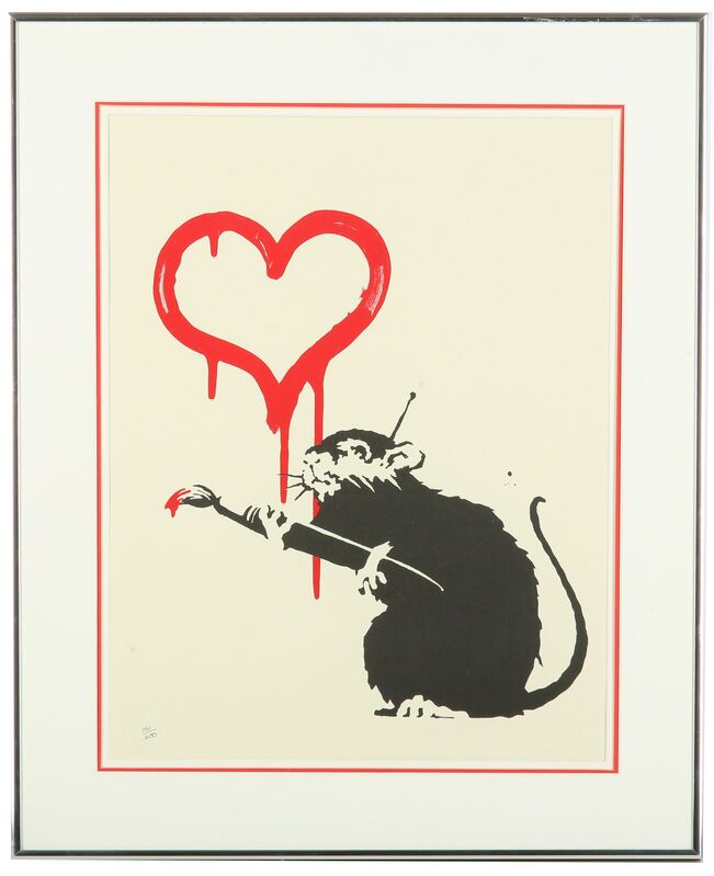 Banksy, ‘Love Rat’, 2004, Print, Screenprint In Colour, Chiswick Auctions