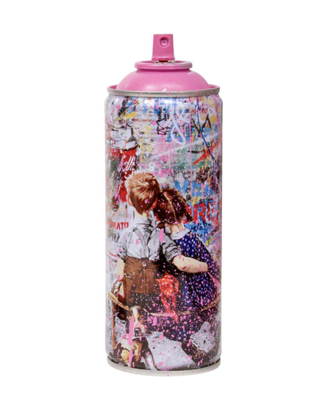 Mr. Brainwash, ‘Work Well Together-Pink’, 2020, Other, Aluminium Spray can with Spray paint, S16 Gallery
