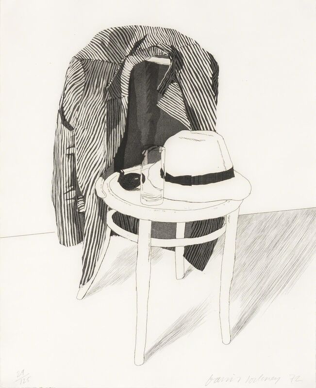 David Hockney, ‘PANAMA HAT (S.A.C. 127; M.C.A.T. 119)’, 1972, Print, Etching and aquatint, Doyle