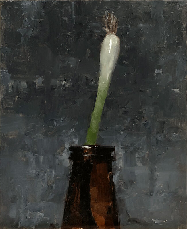 Tom Giesler, ‘Floral 18: scallion’, 2020, Painting, Oil on panel, McVarish Gallery