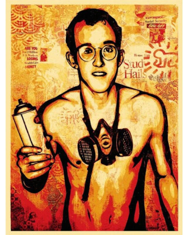 Shepard Fairey, ‘Keith Haring’, 2010, Print, Original serigraphy on paper, EHC Fine Art Gallery Auction