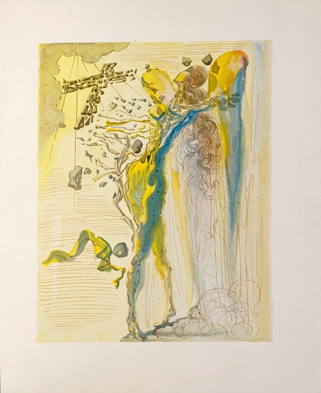 Salvador Dalí, ‘La Divine Comédie - Paradis 12 - L'éclat des corps glorieux’, 1963, Print, Original wood engraving on BFK Rives paper, Samhart Gallery