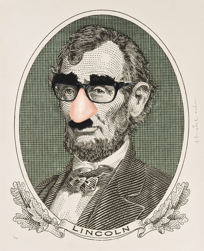 Mr. Brainwash, ‘Incognito (Lincoln)’, 2019, Print, Screenprint in colours on archival paper, Tate Ward Auctions