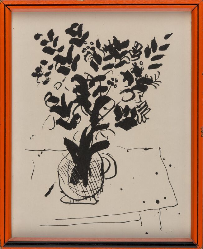 Marc Chagall, ‘Black and White Bouquet’, 1972, Print, Offset lithograph on paper, Heritage Auctions