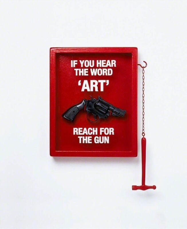 Nancy Fouts, ‘If You Hear the Word 'Art' Reach for the Gun’, 2011, Print, Giclée print on paper, Hang-Up Gallery