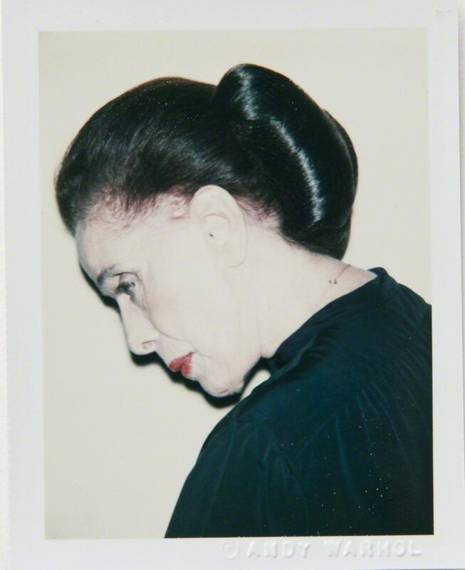 Andy Warhol, ‘Polaroid Photograph of Martha Graham’, 1979, Photography, Polaroid, Hedges Projects