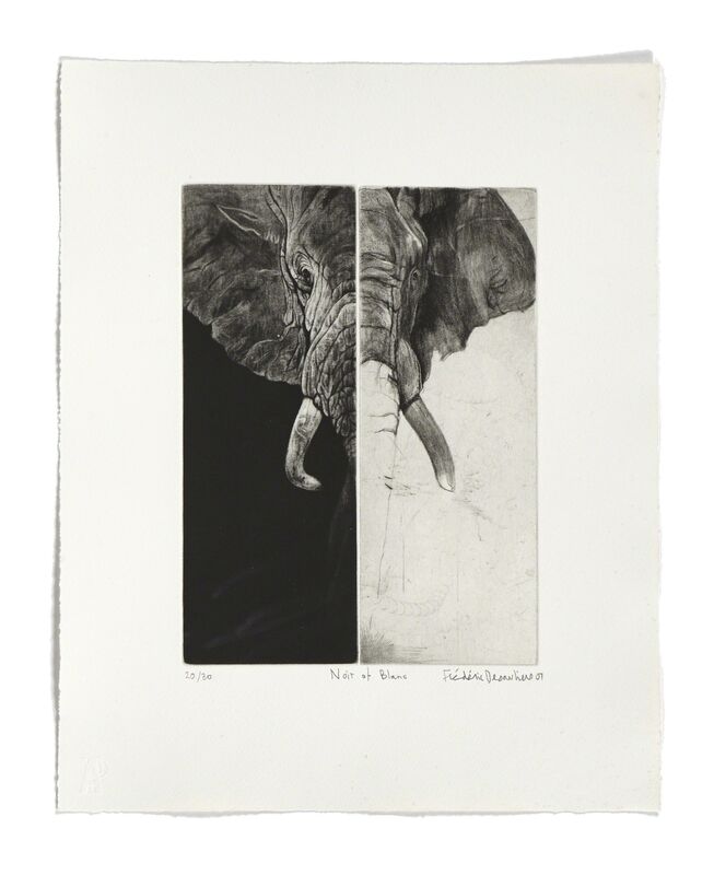 Frédéric Desaulniers, ‘Noir et blanc’, 2007, Print, Etching and drypoint, Atelier-Galerie A.Piroir