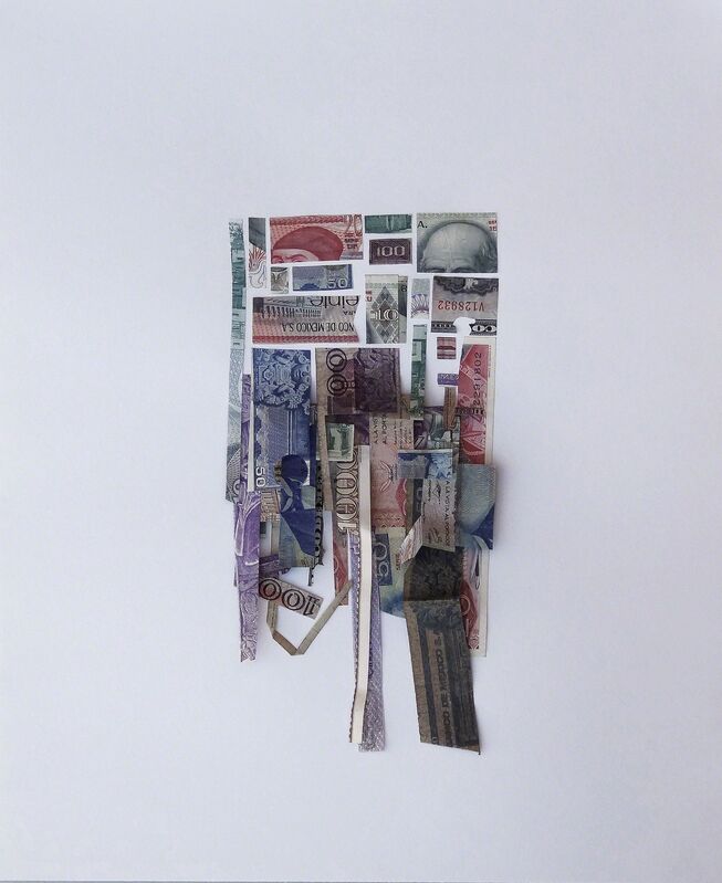 Máximo González, ‘Devaluation / Devaluacion’, 2014, Drawing, Collage or other Work on Paper, Collage: out-of-circulation currency, Lisa Sette Gallery