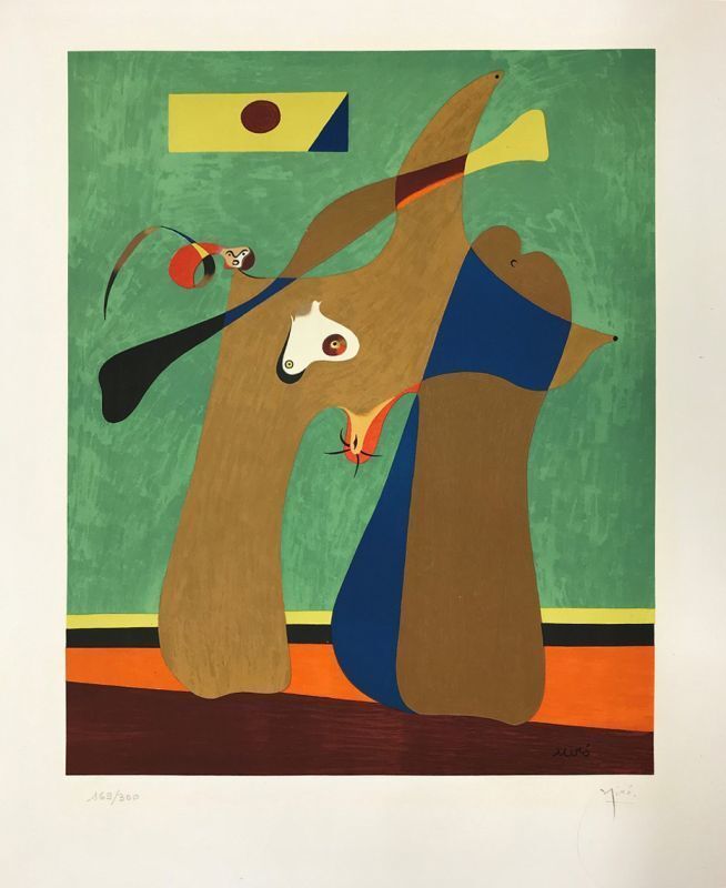 Joan Miró, ‘A women’, 1958, Print, Lithograph on paper, Le Coin des Arts