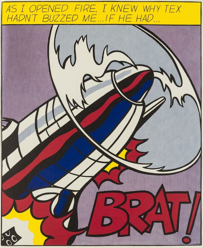Roy Lichtenstein, ‘As I opened Fire (Corlett App.5)’, 1966, Print, Offset lithographic triptych printed in colours, Forum Auctions