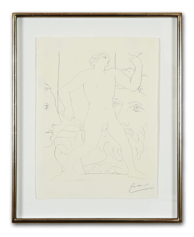 Pablo Picasso, ‘Sculpture d'un Jeune Homme à la Coupe" - from "La Suite Vollard"’, 1933, Print, Etching, Dawson Cole Fine Art