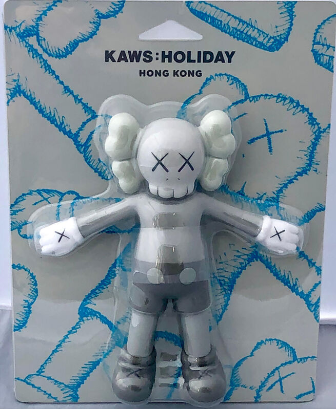 KAWS, ‘KAWS Holiday Companion: set of 3 works (KAWS grey Companion)’, 2019, Sculpture, Painted Vinyl, Cast Resin, Lot 180