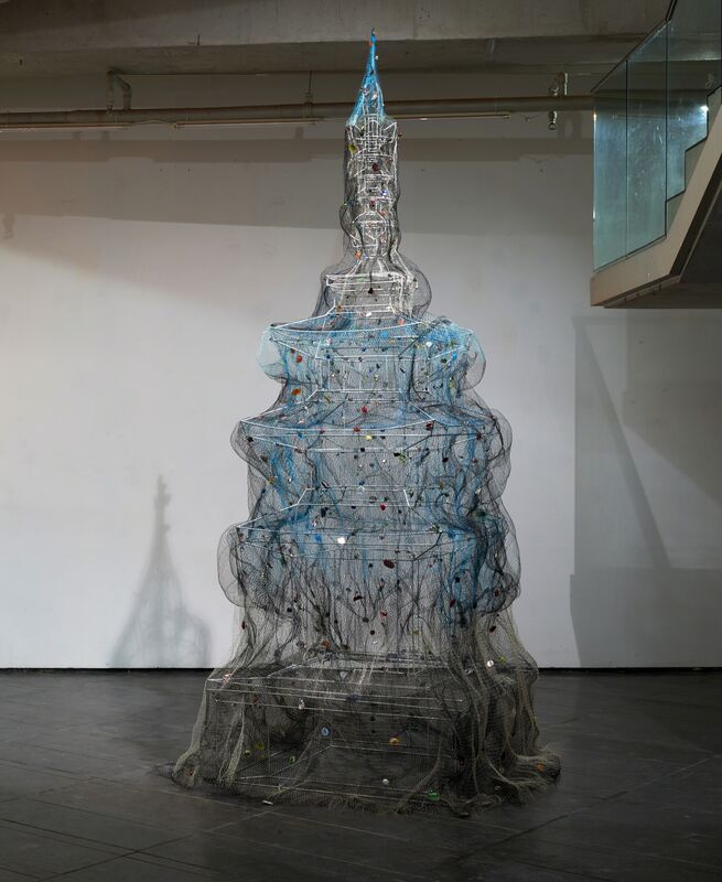 Yoo La Shin, ‘The Net- Pagoda’, 2016, Sculpture, Mixed media sculpture, Loop Alternative Space
