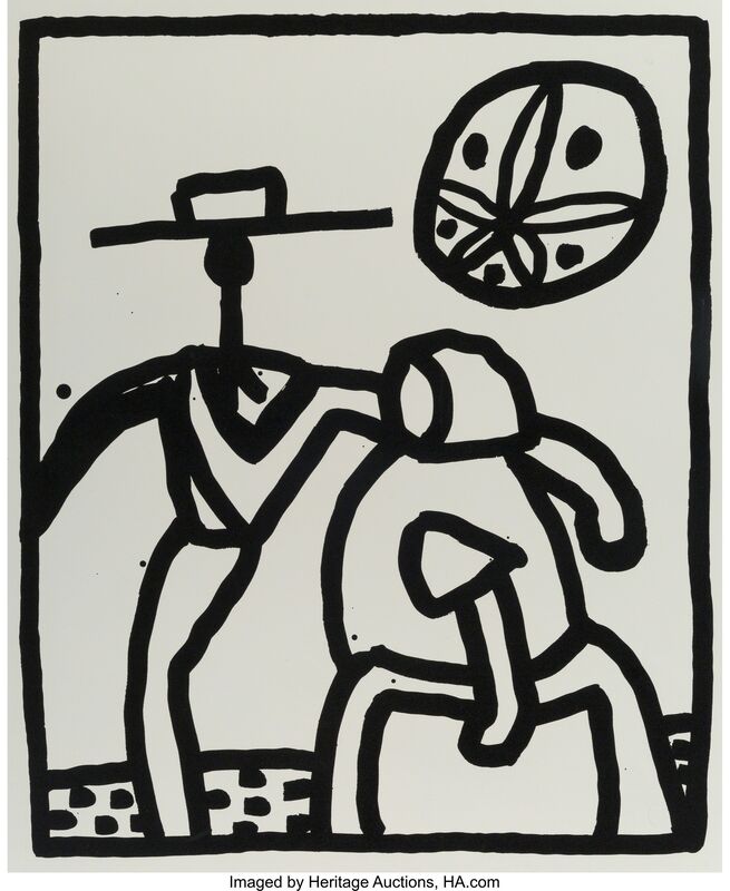 Keith Haring, ‘Untitled’, 1989, Print, Silkscreen on BFK Rives paper, Heritage Auctions