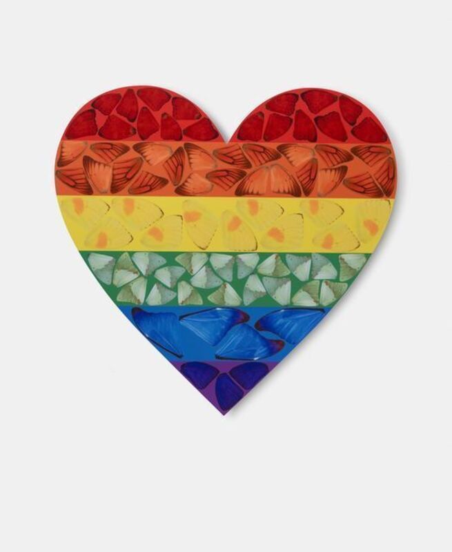 Damien Hirst, ‘Butterfly Heart [H7-3] (large)’, 2020, Print, Laminated Giclée print on aluminium composite panel, Artsy x Capsule Auctions