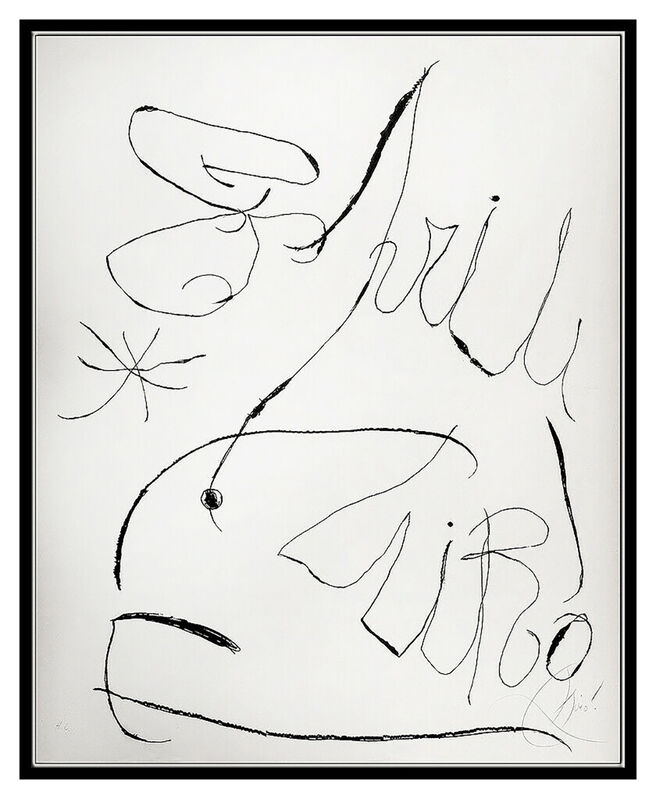 Joan Miró, ‘Plate I from Espriu - Miro (D.869)’, 1975, Print, Etching with Aquatint and Carborundum, Original Art Broker