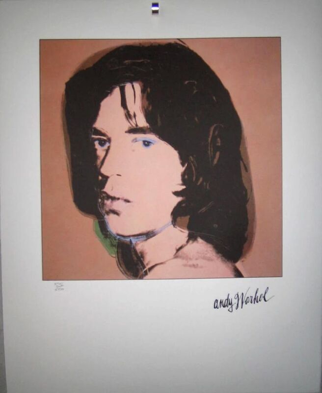 Andy Warhol, ‘Portrait, Mick Jagger, green 1969’, ca. 1969, Mixed Media, Lithograph, Lyons Gallery