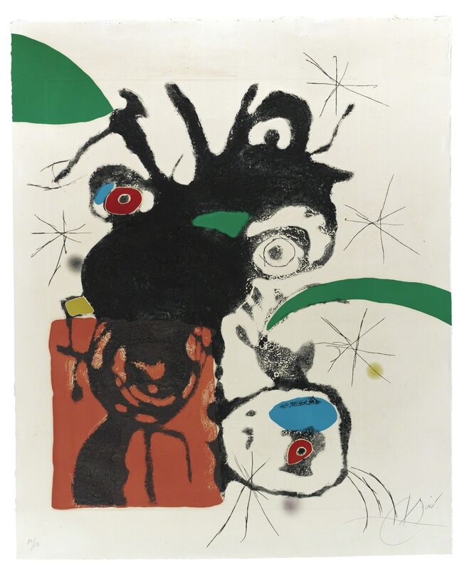 Joan Miró, ‘Espriu - Miro (D. 873)’, 1975, Print, Aquatint, engraving and etching printed in colors with carborundum, Sotheby's