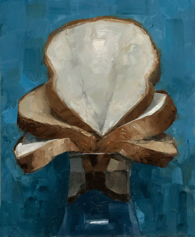 Tom Giesler, ‘Floral 35: wheat and white’, 2020, Painting, Oil on panel, McVarish Gallery