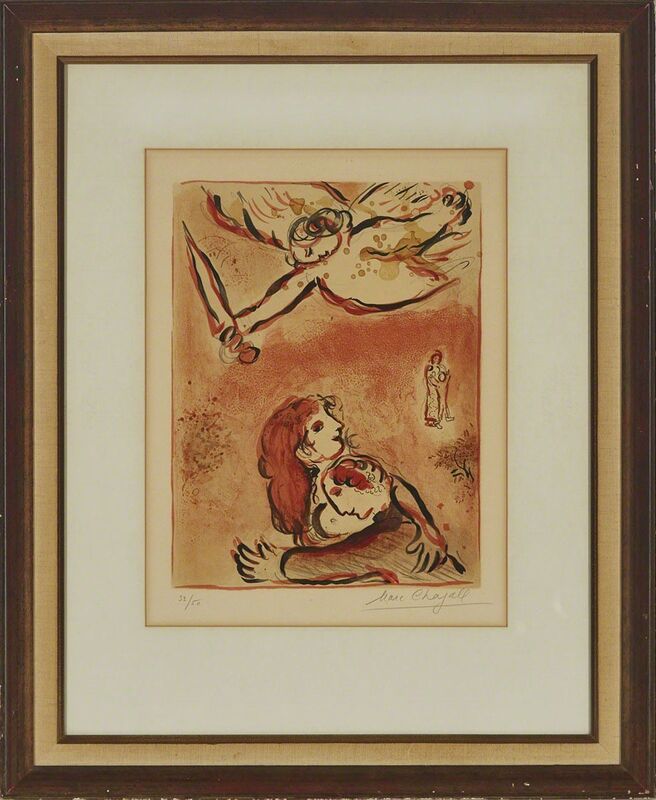 Marc Chagall, ‘Le Visage D’Israel (From Dessins Pour La Bible)’, 1960, Print, Colour lithograph on Arches wove paper, Waddington's