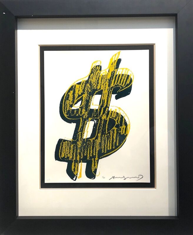 Andy Warhol, ‘Dollar Sign, Yellow  (FS II.278)’, 1982, Print, Screenprint on Lenox Museum Board., Revolver Gallery