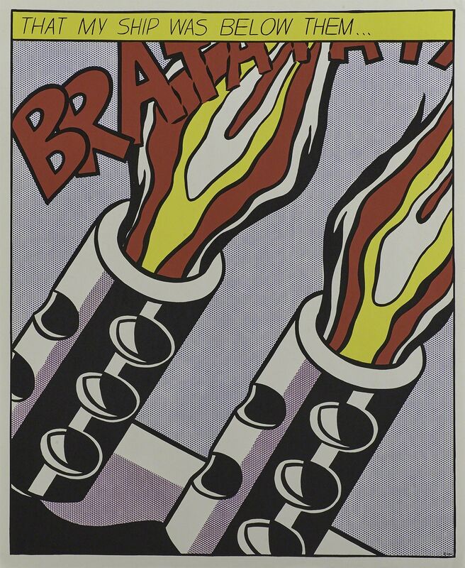 Roy Lichtenstein, ‘As I Opened Fire triptych’, 2000, Print, Three offset  lithographs in colors, Rago/Wright/LAMA