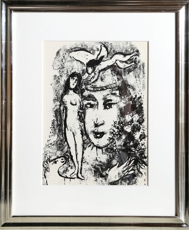 Marc Chagall, ‘Le Clown Blanc from Derrière le Miroir’, 1964, Print, Lithograph, RoGallery