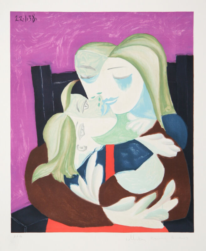 Pablo Picasso, ‘Femme et Enfant Enlaces’, 1973, Print, Lithograph on Arches Paper, RoGallery