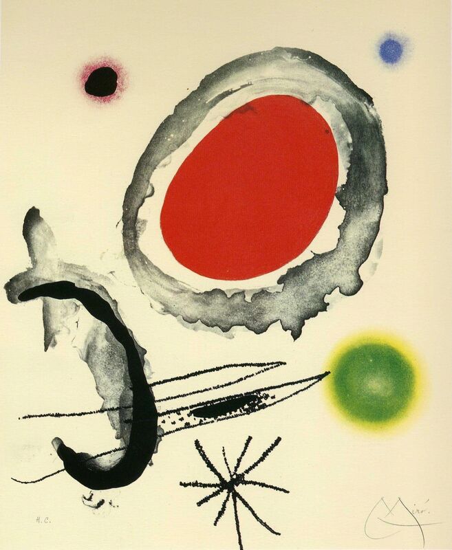 Joan Miró, ‘Oiseau entre deux astres’, 1967, Print, Etching, aquatint and carborundum, Galeria Joan Gaspar