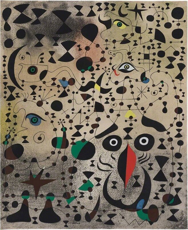 Joan Miró, ‘Constellations (M. 260-261; Cramer Books 58)’, 1959, Print, Complete set of 2 color lithographs and 22 color pochoir reproductions after gouaches by the artist, on Arches paper, Doyle