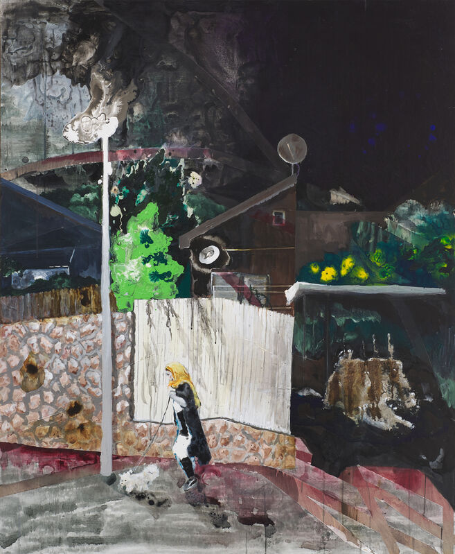 Tamar Roded, ‘The Night’, 2020, Painting, Mixed Media on Wood, Litvak Contemporary