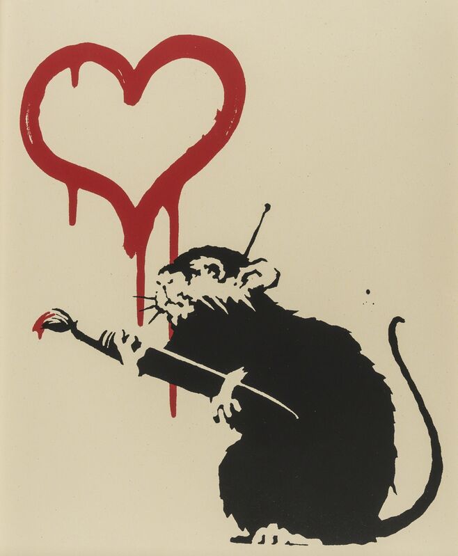 Banksy, ‘Love Rat’, Print, Screenprint in colours, Forum Auctions