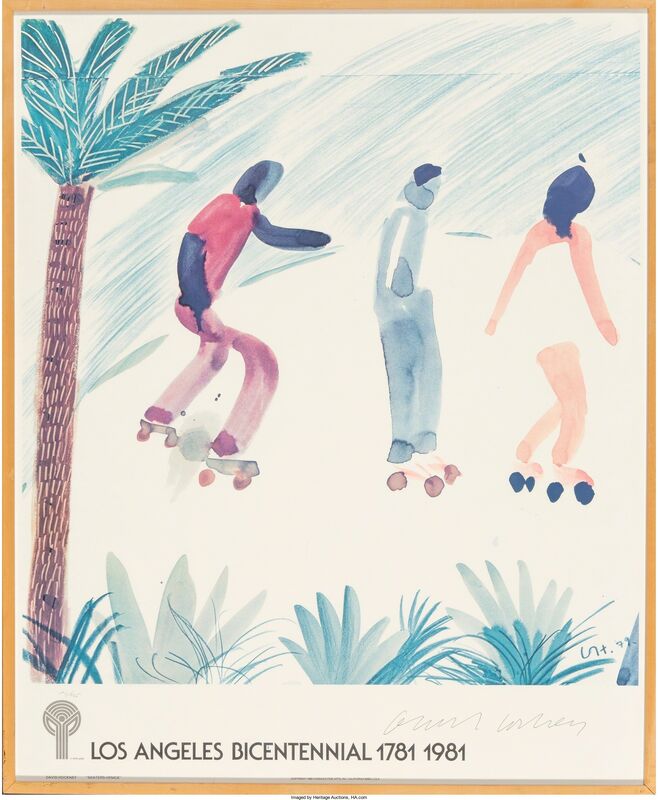 David Hockney, ‘Los Angeles Bicentennial Poster’, 1981, Print, Offset lithograph in colors, Heritage Auctions