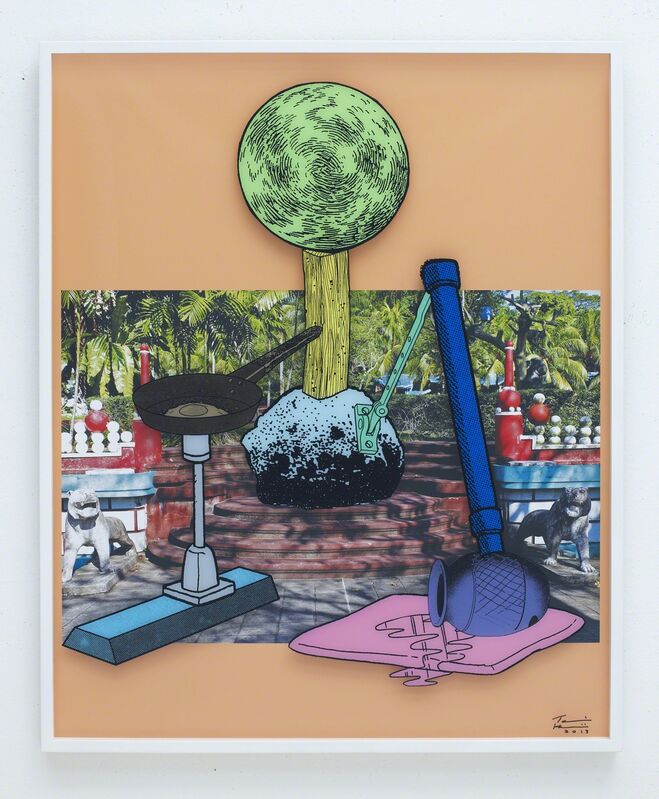 Teppei Kaneuji, ‘Games, Dance and the Constructions (Singapore) #3-A’, 2014, Print, Screen print, archival inkjet print, plexiglass, cotton rag paper, STPI