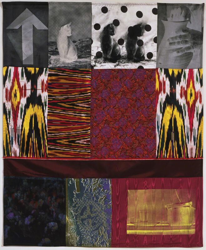 Robert Rauschenberg, ‘Samarkand Stitches V’, 1988, Print, Unique screen print and fabric collage, Gemini G.E.L.