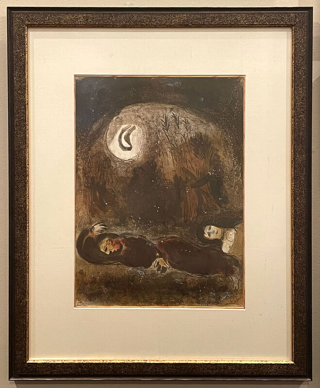 Marc Chagall, ‘Ruth at the Feet of Boaz’, 1960, Print, Lithograph, Georgetown Frame Shoppe