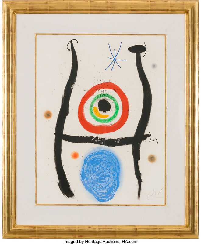 Joan Miró, ‘Le Bleu de la Cible’, 1974, Print, Etching, aquatint, and carborundum in colors on paper, with full margins, Heritage Auctions